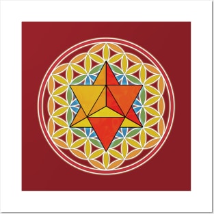 Merkaba and Flower of Life Posters and Art